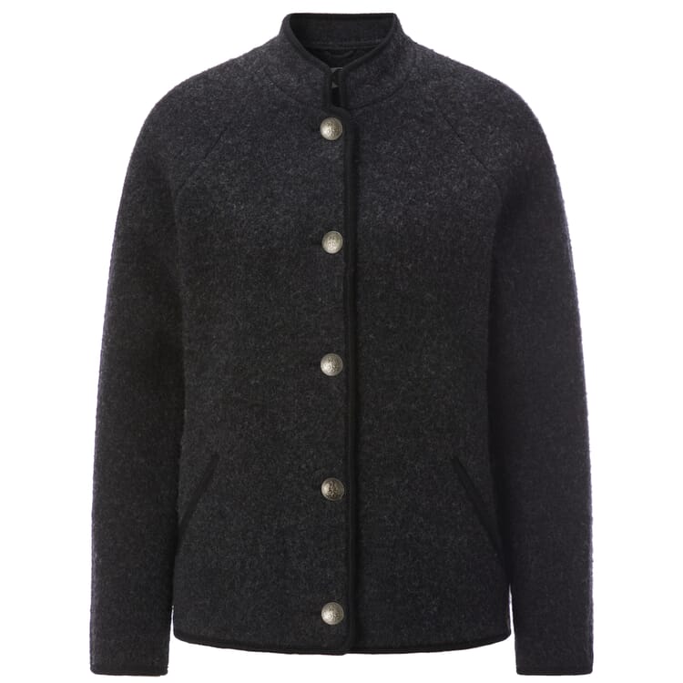 Gilet en laine pour femmes, Anthracite