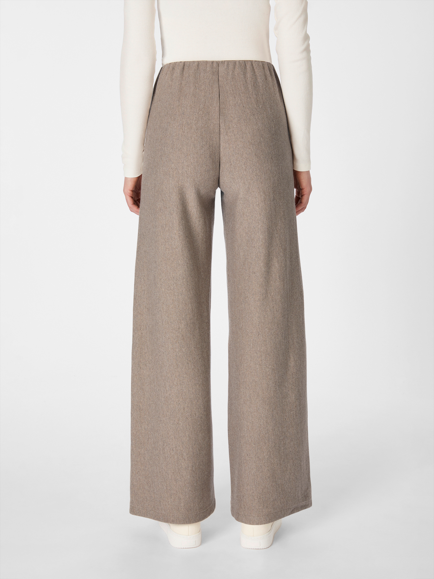 Pantaloni da donna con elastico in vita Beige, Tragebild
