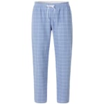 Ladies flannel pajamas plaid Light blue