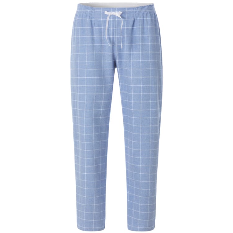 Ladies flannel pajamas plaid, Light blue