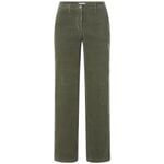 Ladies corduroy pants wide leg Olive