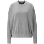 Damen-Strickpullover Hellgrau