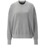 Damen-Strickpullover Hellgrau