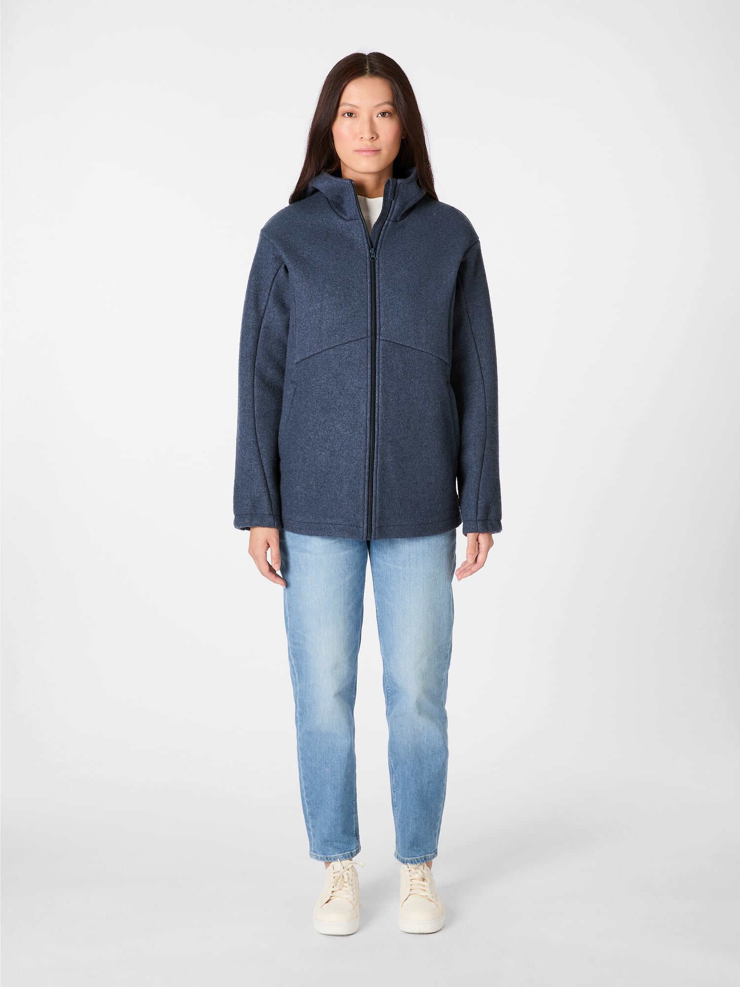 Ladies functional jacket virgin wool, Navy | Manufactum