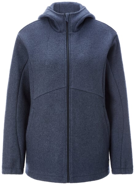 Damen-Funktionsjacke Schurwolle Navy