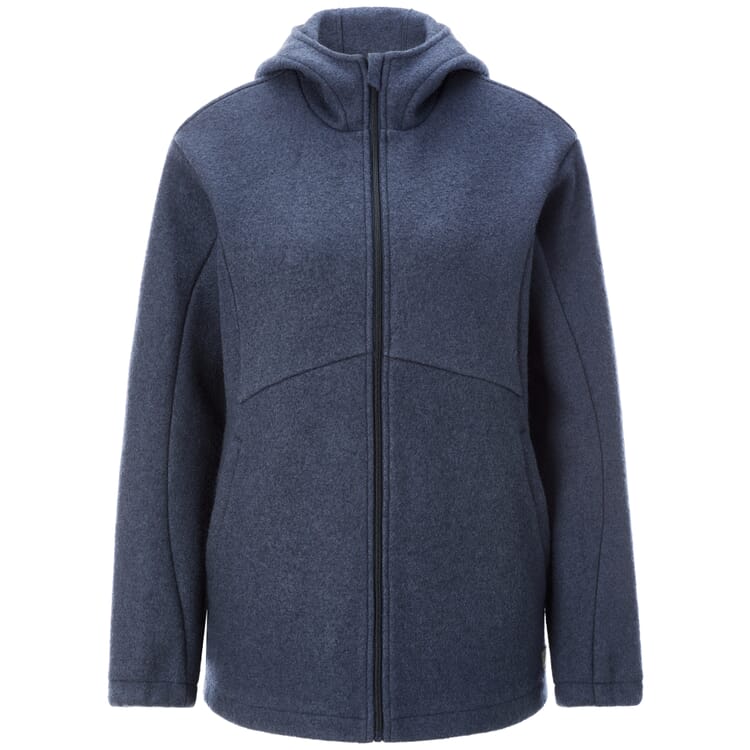 Functioneel damesjack van scheerwol, Navy
