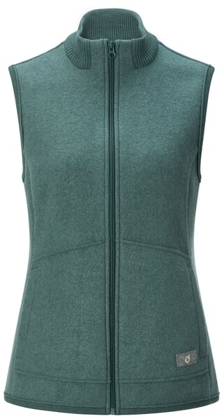Ladies' virgin wool vest Mint green