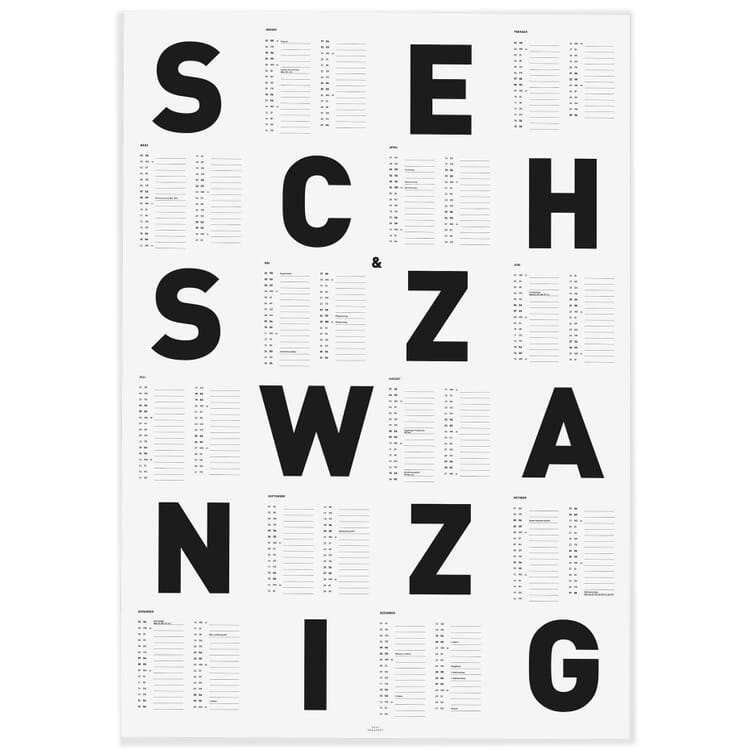 Wandkalender Mono 2026
