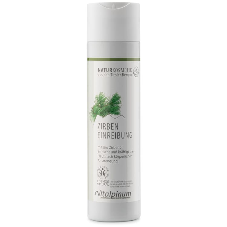 Swiss stone pine body rub