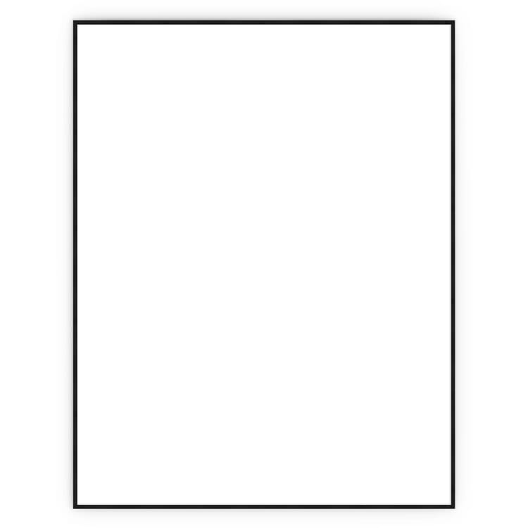 Alpha picture frame 70 x 90 cm, Black, matte