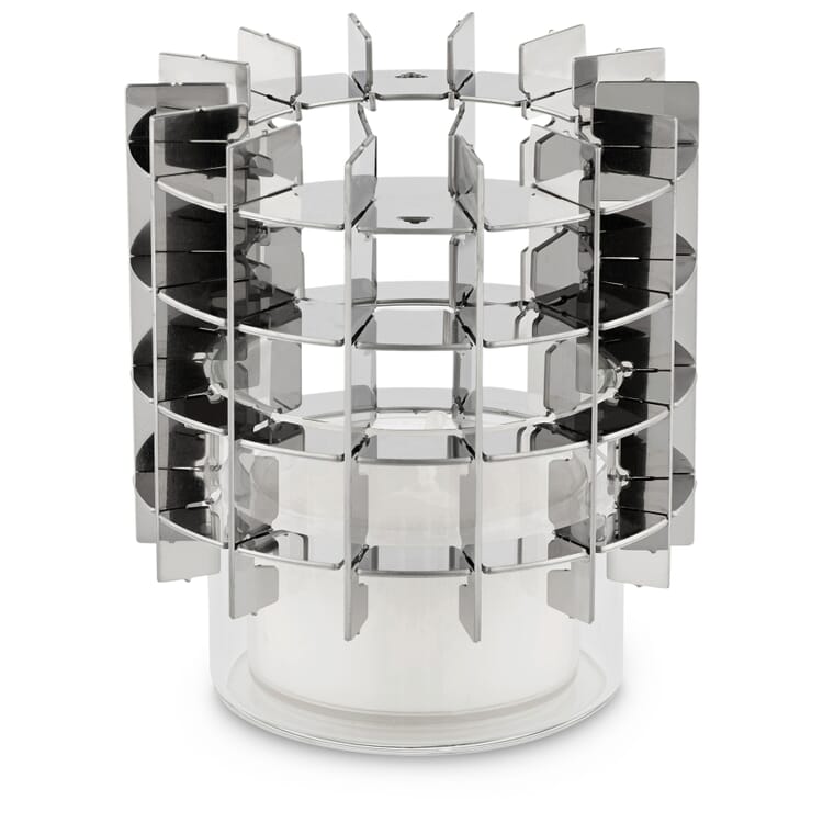 Gravity tea light holder