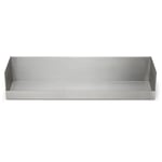 Estantería de pared Boks, acero inoxidable
