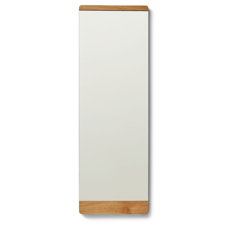 Wall mirror oak wood high