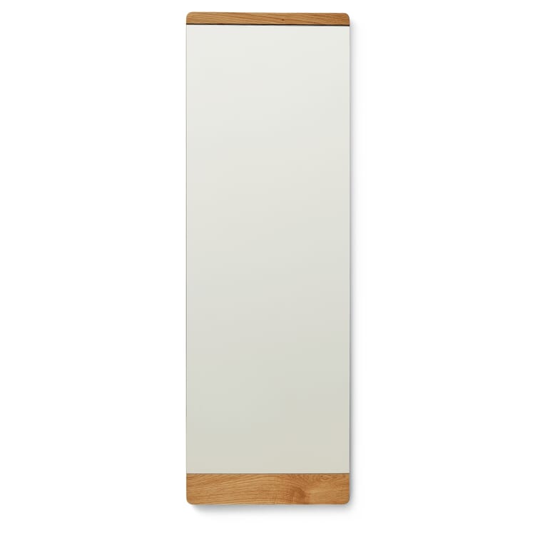 Wall mirror oak wood high