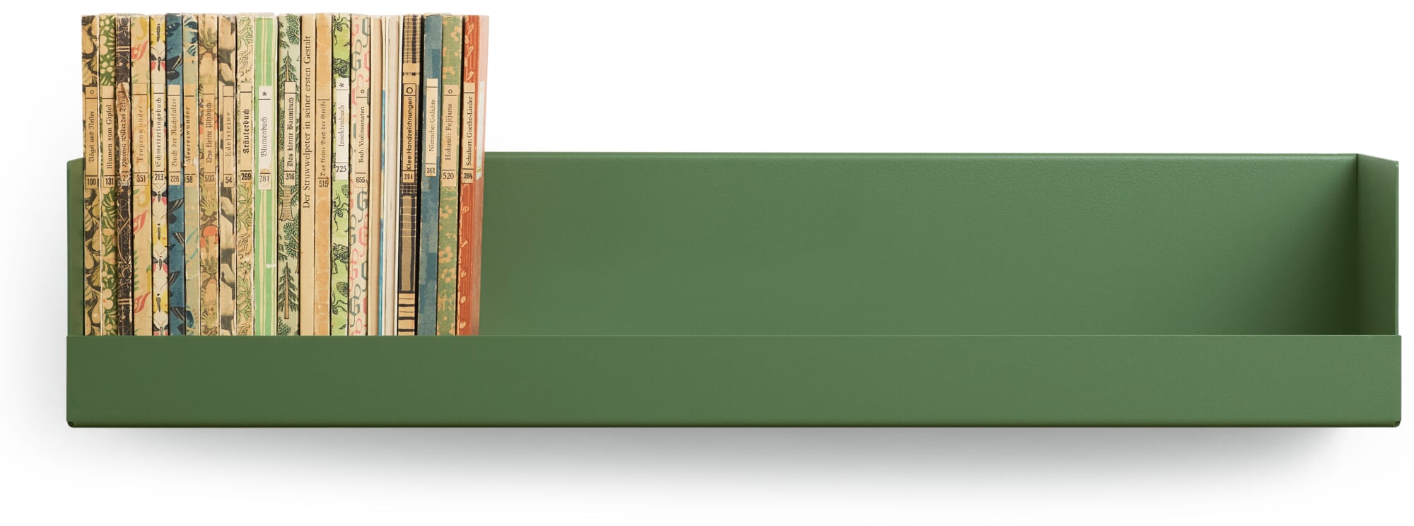 Wandregal Boks, RAL 6011 Resedagrün, klein