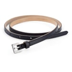 Ceinture en cuir pour femme étroite Bleu foncé