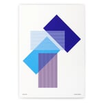 Impresión «Solids and Strokes» Azul