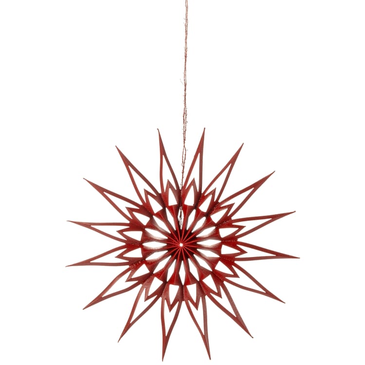 Star silhouette red 9 cm