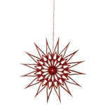 Ster silhouet rood 9 cm