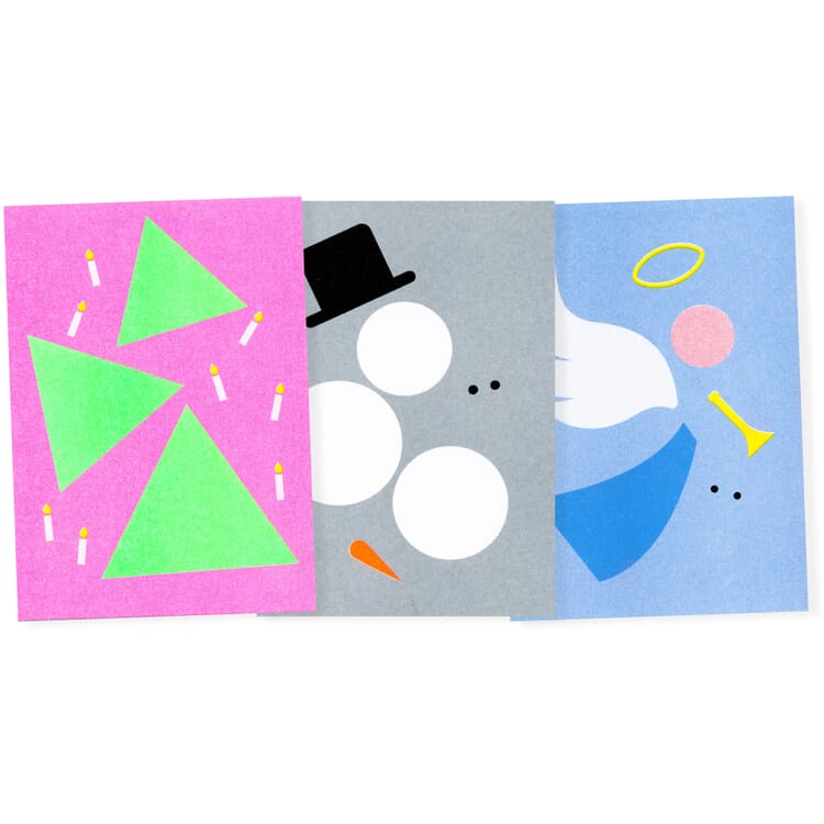 Lot de cartes postales Riso Winter, Chaos