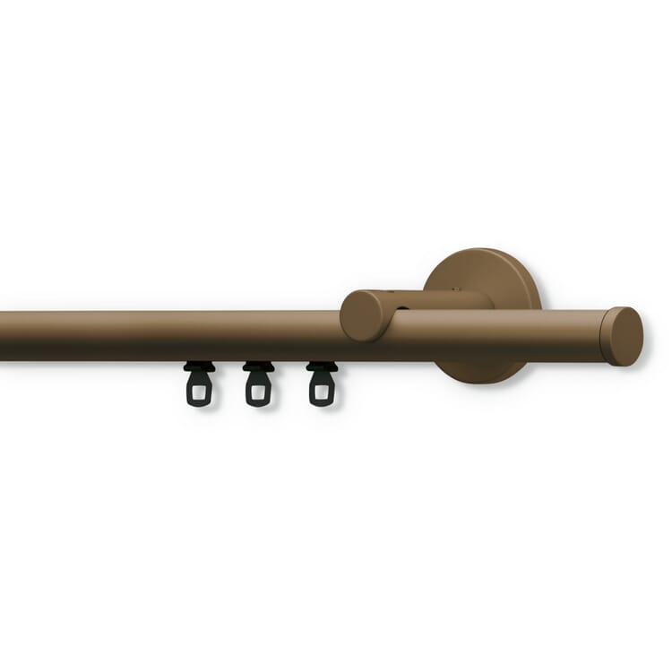 Gardinenstange nach Maß rund, Bronze