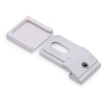 Halterung Gardinenstange rund Deckenhalterung Weiß