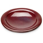 Handmade candle plate Dark red