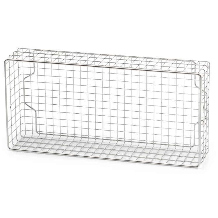 Mesh basket for Inox shelving system, Small
