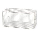 Cestino in rete per scaffalatura Inox Grande