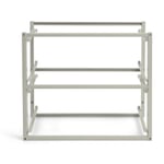 Schubladenregal Stellage zwei RAL 7032 Kieselgrau