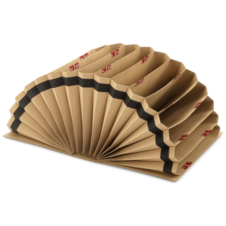 Skrivebordsmappe af karton A4, Brown