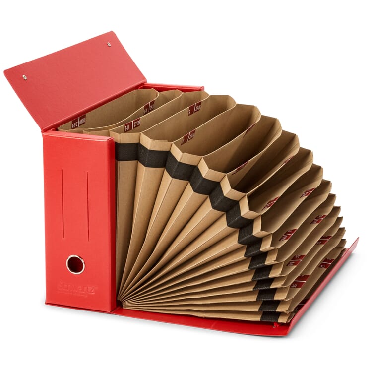 Waaiervijl karton, Red