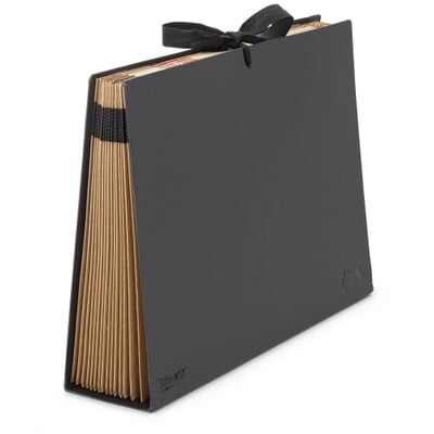 Desk folder cardboard A4, Black | Manufactum