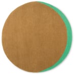 Eclipse carpet Brown-Mint Ø 120 cm