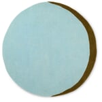 Eclips tapijt Licht blauw-olijf Ø 120 cm