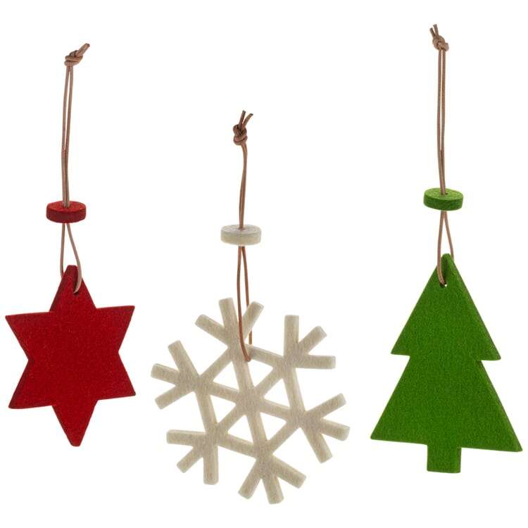 Kerstversiering van vilt