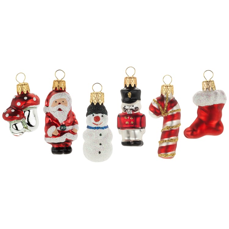 Figuras de Navidad de cristal Lauscha mini