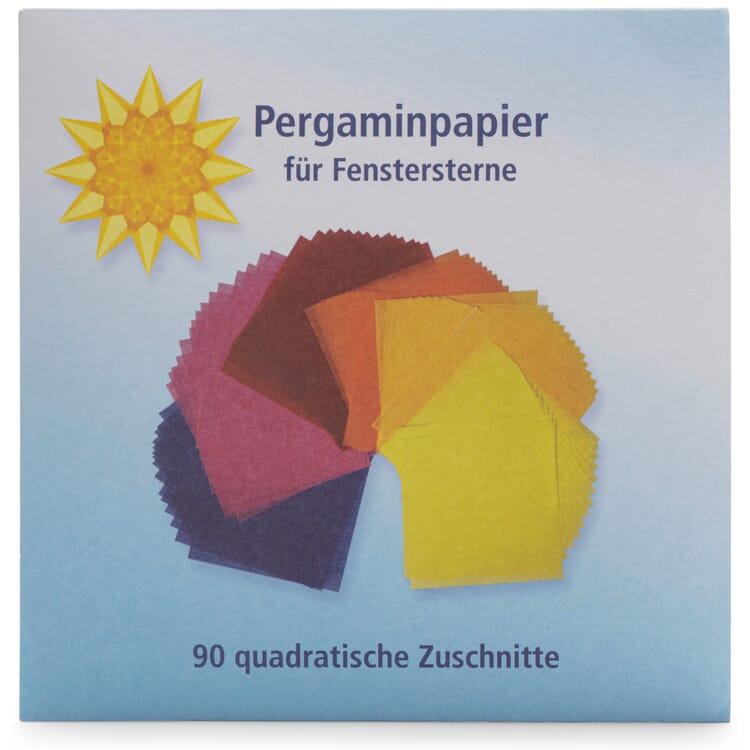 Papier parchemin pour les étoiles de fenêtre