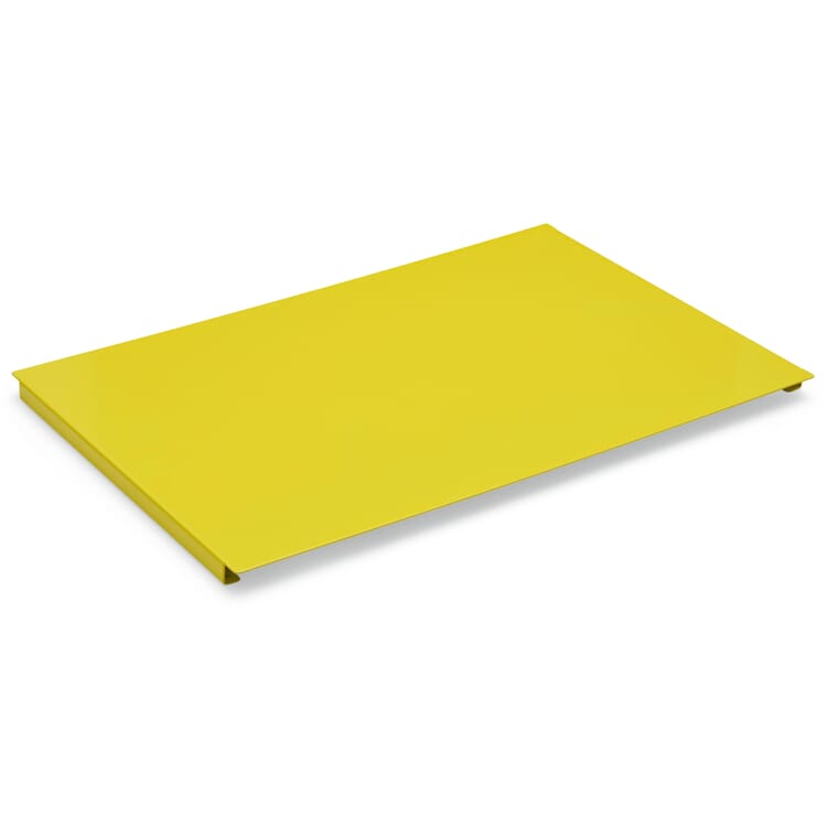 Tablette de couverture pour rayonnage à tiroirs Stellage deux, RAL 1016 Jaune soufre
