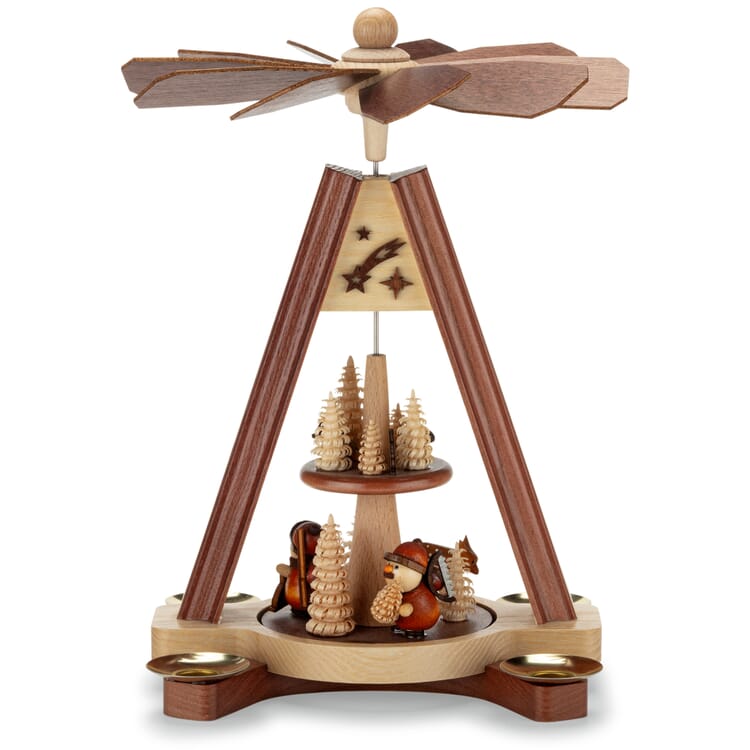 Traditionele tafelpiramide met twee verdiepingen