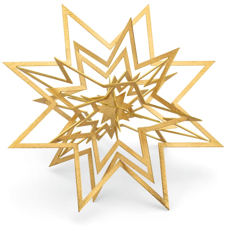Hand-forged brass star