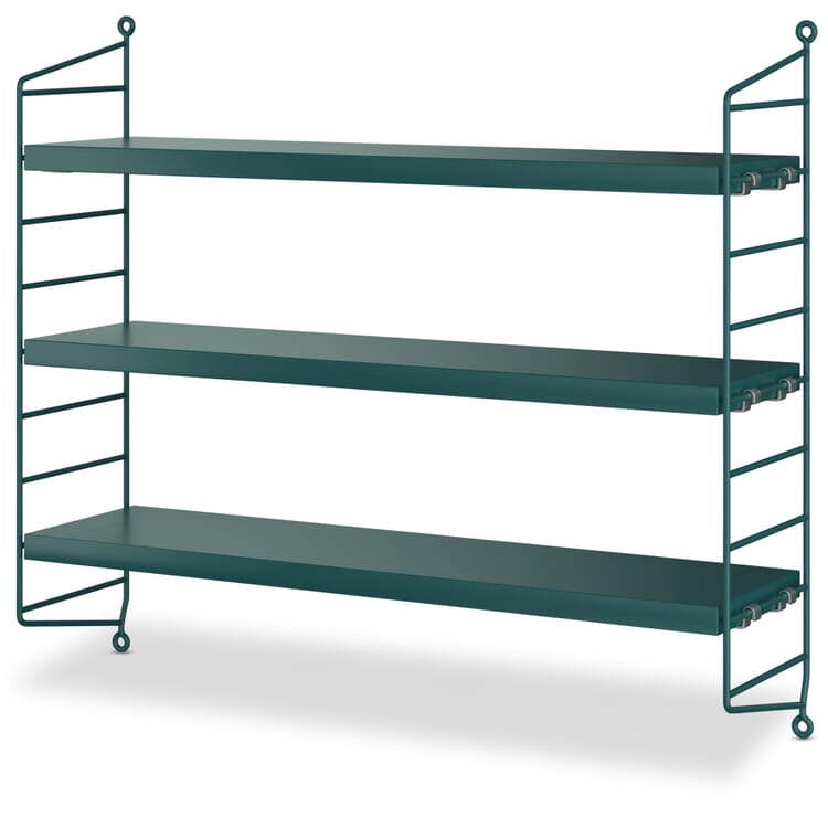 Étagère String® Pocket, bleu-vert / bleu-vert
