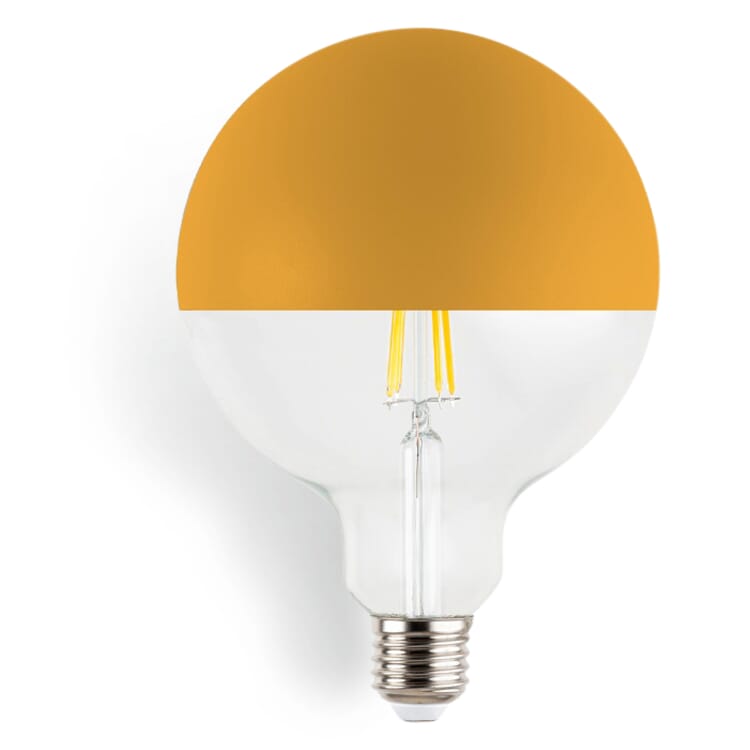 LED filament globe lamp Maria, Yellow