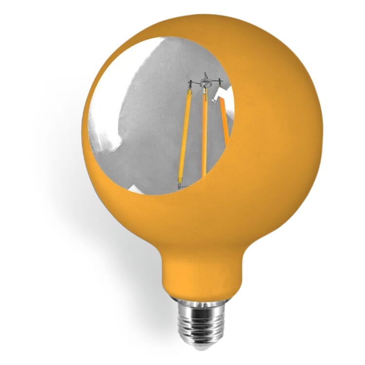 LED-Filament-Globelampe Camo, Gelb