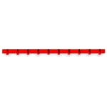 Hook strip running meter RAL 3026 Luminous bright red 100 cm