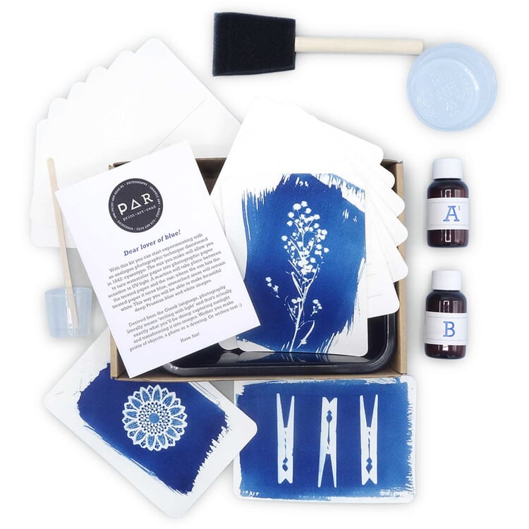 Postkartenset DIY Cyanotypie