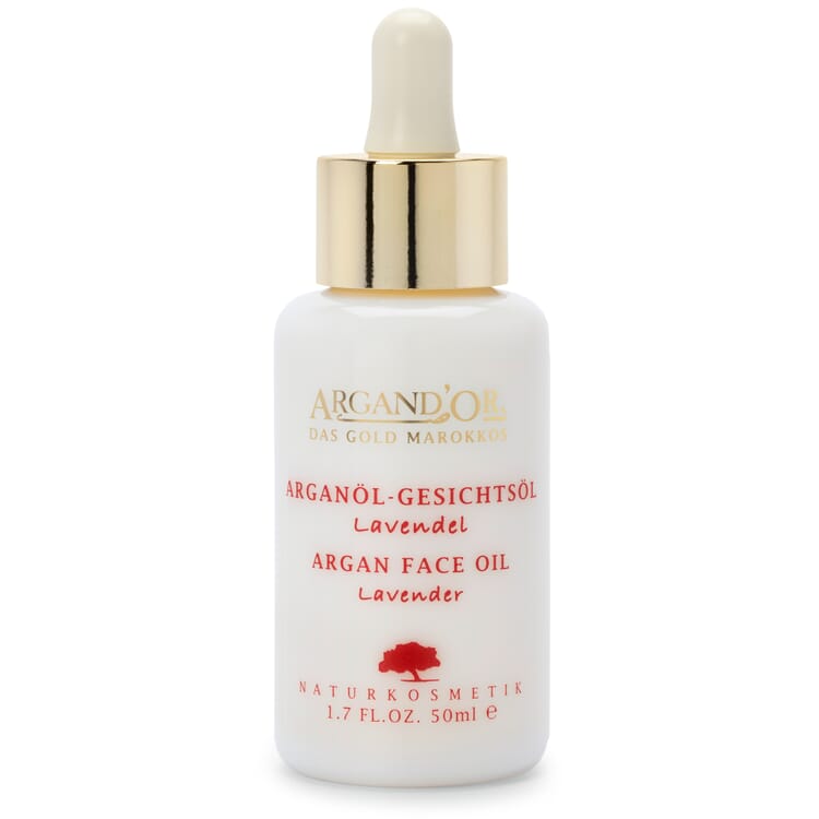 Huile de soin visage à l'argan, Lavande