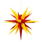 L'étoile de Herrnhut à l'extérieur Rouge et jaune