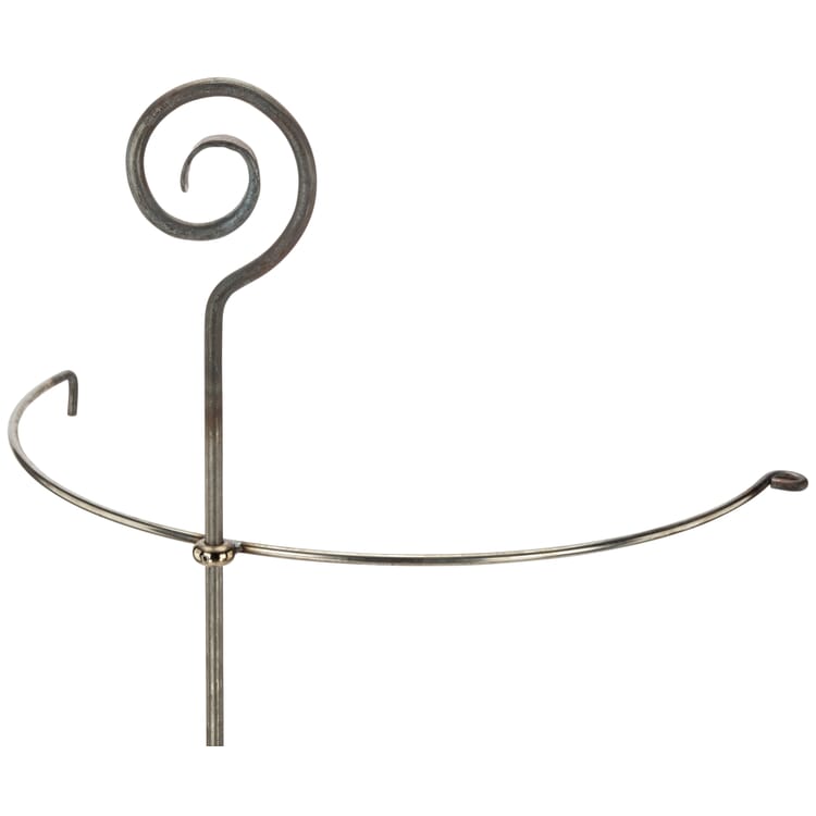 Support pour plantes vivaces forgé à la main, Demi-cercle