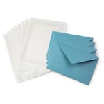 Brevpapir med bogtryk blå-orange